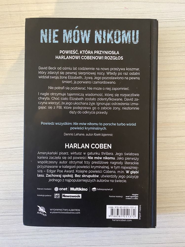 Nie mow nikomu Harlan Coben