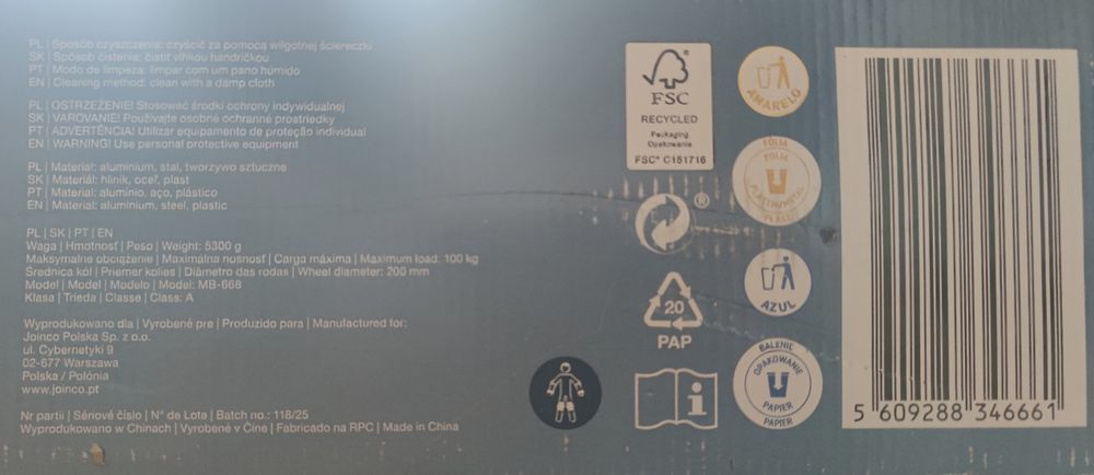 Hulajnoga składana 200 mm Seven For 7, nowa.