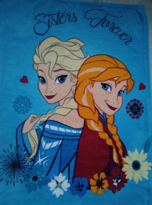 Kocyk polarowy Frozen Anna i Elsa