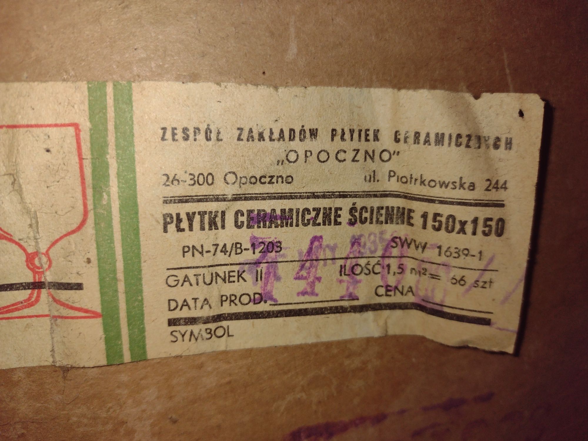 Kafelki PRL 15x15