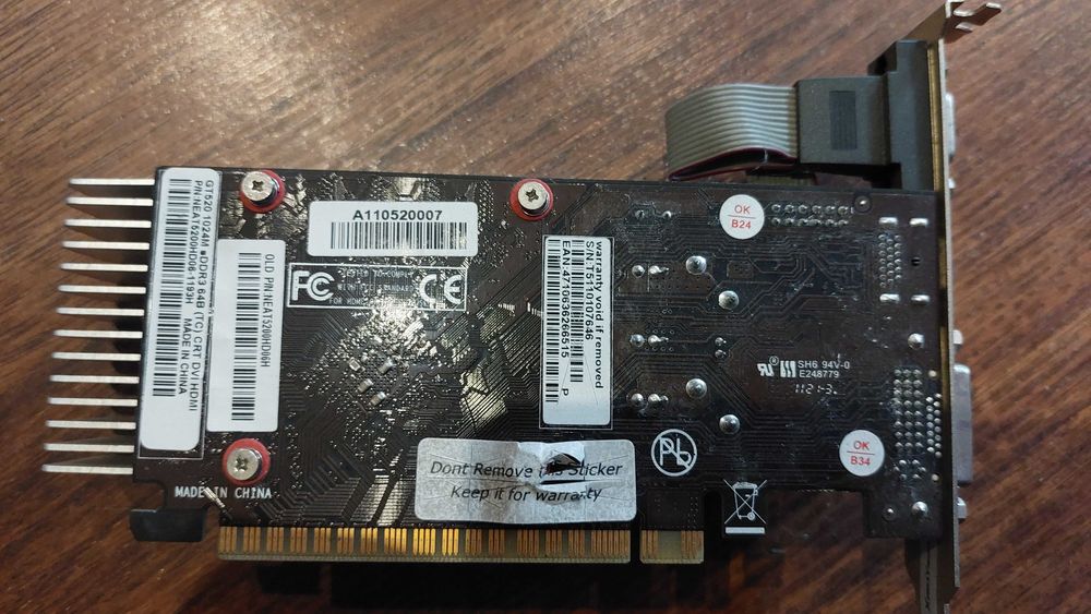 Nowa cena - Karta graficzna GeForce GT520 DDR3 1024MB 64bit