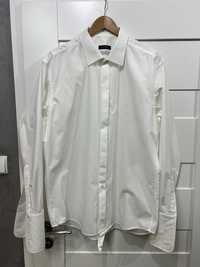 Lavard męska biała koszula na spinki rozmiar 44, cena nowej 299 PLN