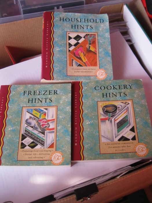 книга английский набор 3шт freezer hints,household hints,cookery hints