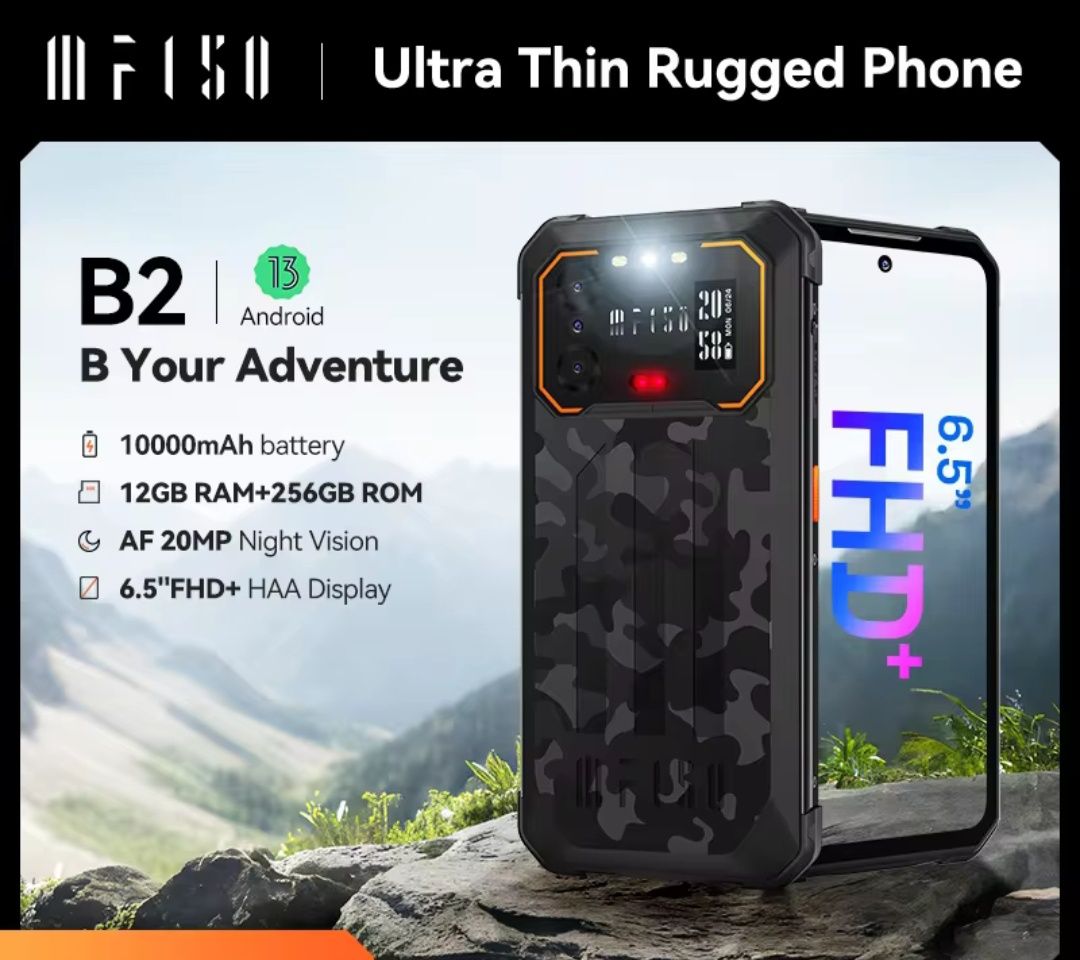 IIIF150 B2 NFC 6+6/256 2400x1080 10000mAh захищений смартфон OUKITEL
