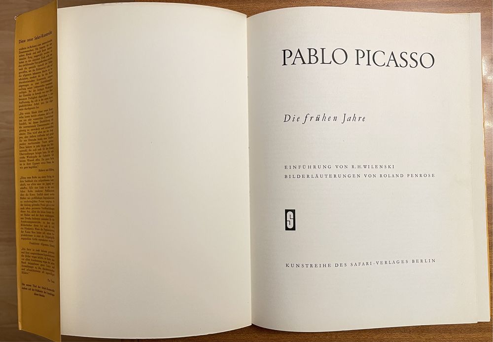 Stara książka albumowa Pablo Picasso wyd. niemieckie 1961 r.