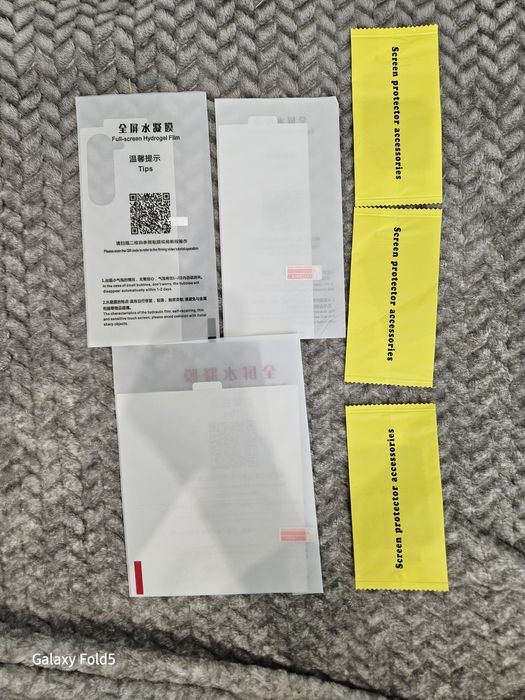 Комплект 3-в-1 захисних плівок,захисне скло для   Samsung FOLD 3/4/5/6