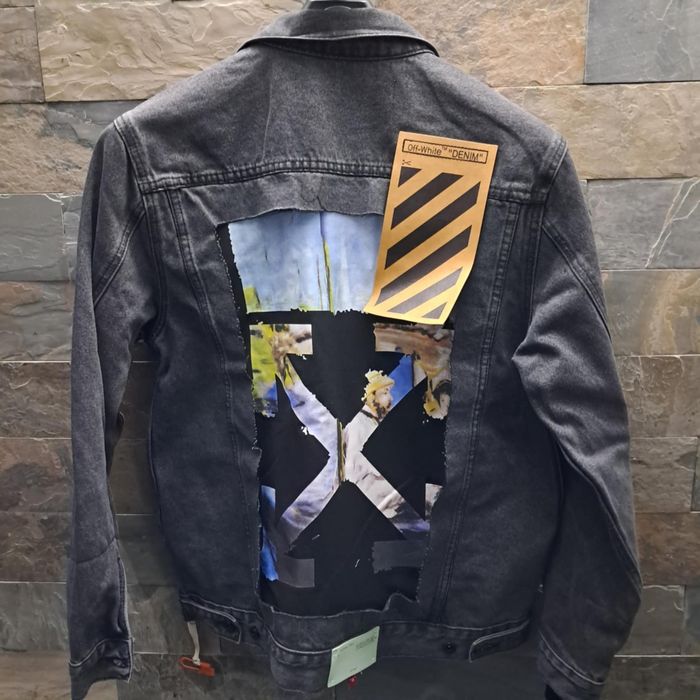 kurtka jeans off white rozmiar M