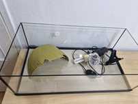 Terrarium Aquael, kryjówka, lampy