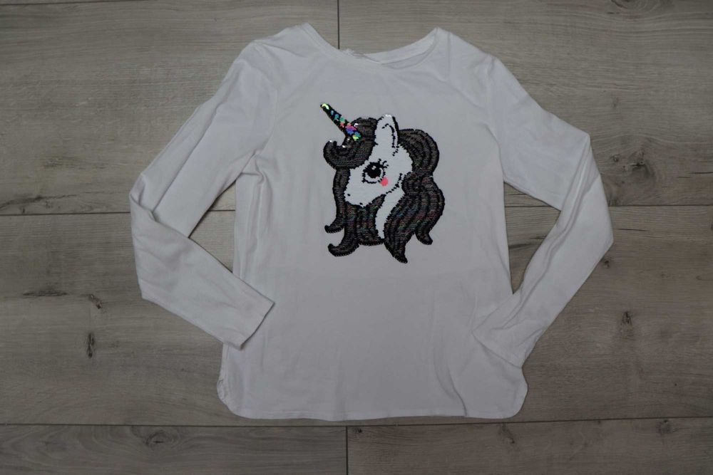 Bluzka z tęczowym jednorożcem H&M
