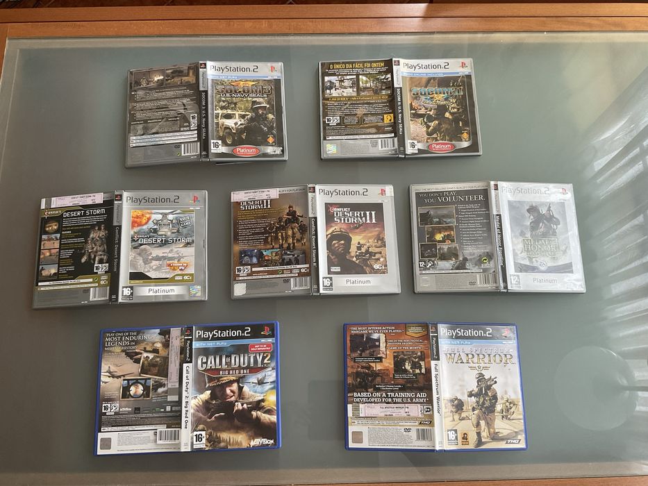 Lote pack jogos guerra ps2