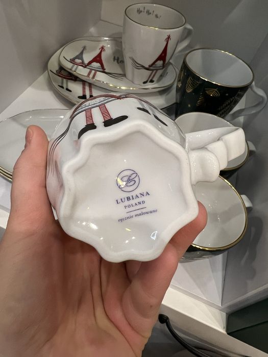 Zestaw Lubiana święta porcelana skrzaty stone age boże narodzenie