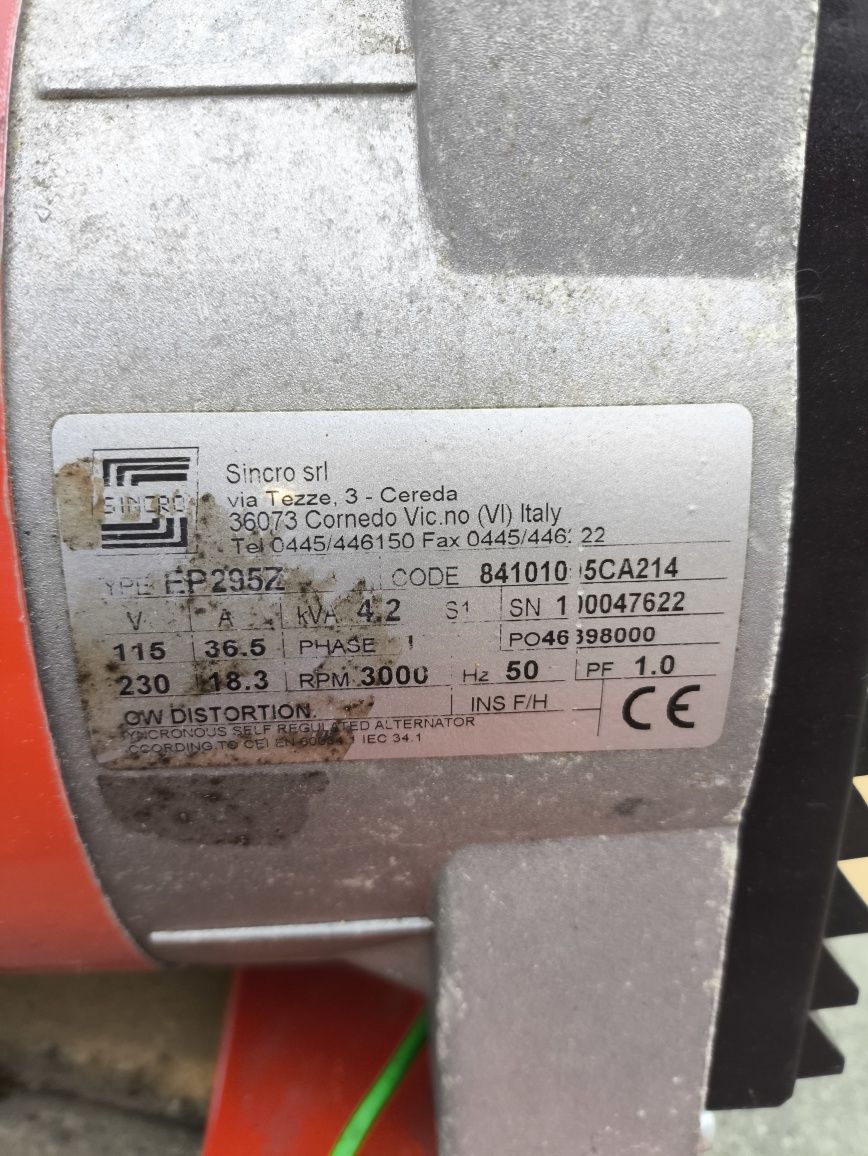 Agregat prądotwórczy Generac/Tecumseh