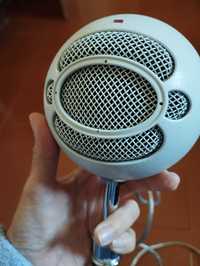 Microfone branco Snowball
