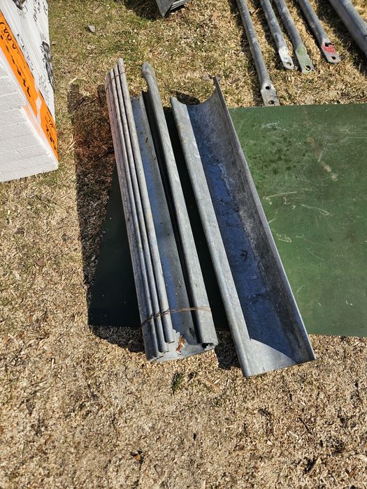 Rynny stalowe ocynkowane 4 szt 10cm dł.1m.