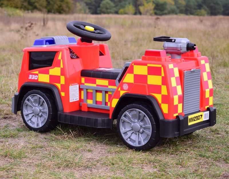 BAWIBUS.PL Auto samochód na akumulator Wóz jeździk STRAŻ POŻARNA autka