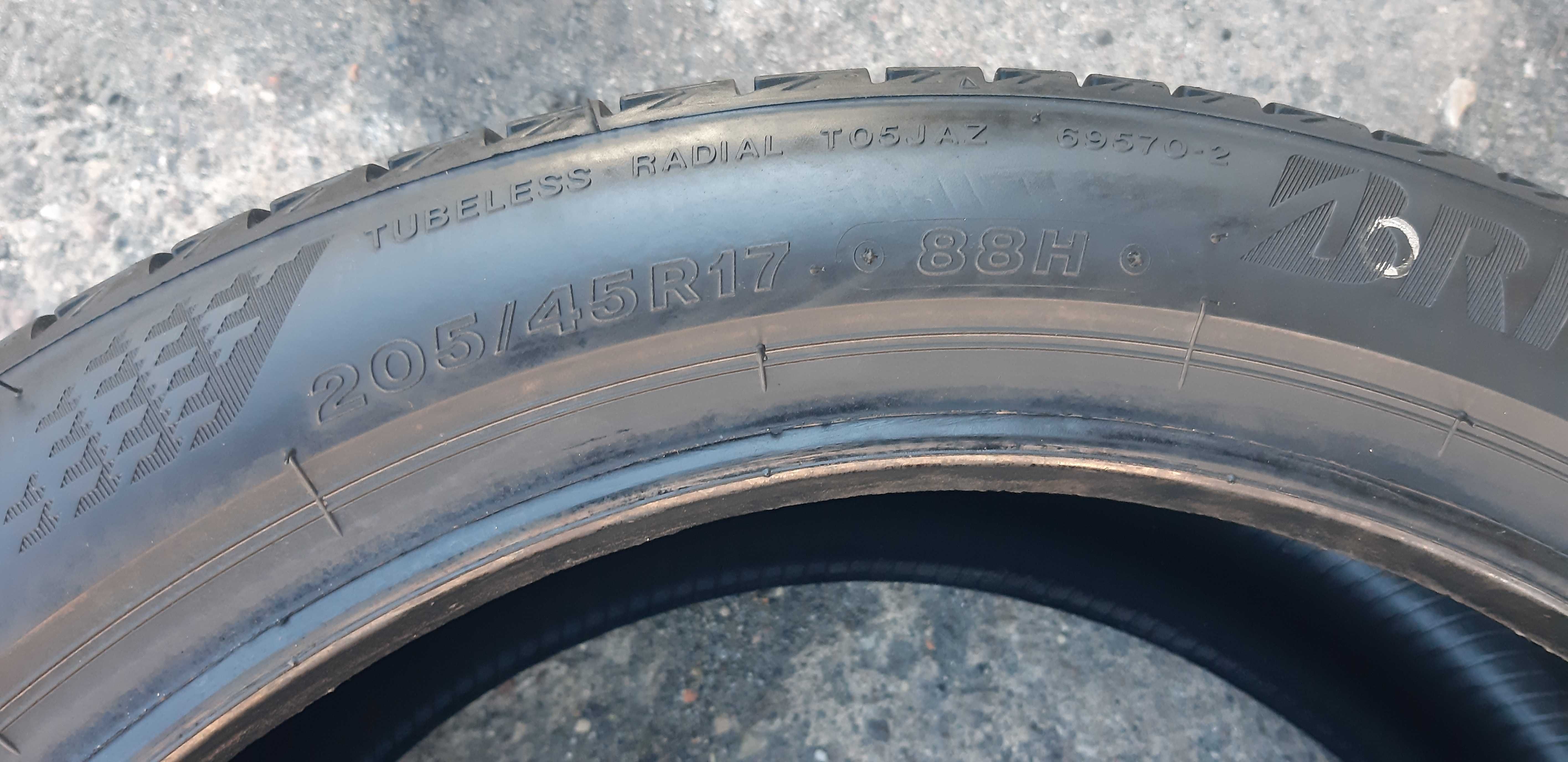 Bridgestone 205/45/17 Turanza T005 Nowe Demo 23r.