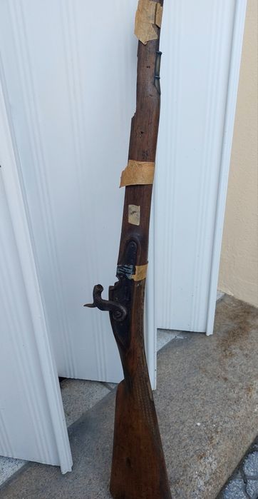 Espingarda reifle antiga fabricante T.potts london