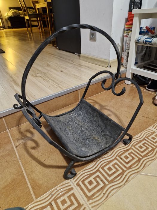 Stojak na drewno,  Kosz na drewno kominowe