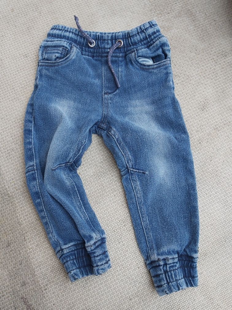 Jeansy chlopiece 86/92