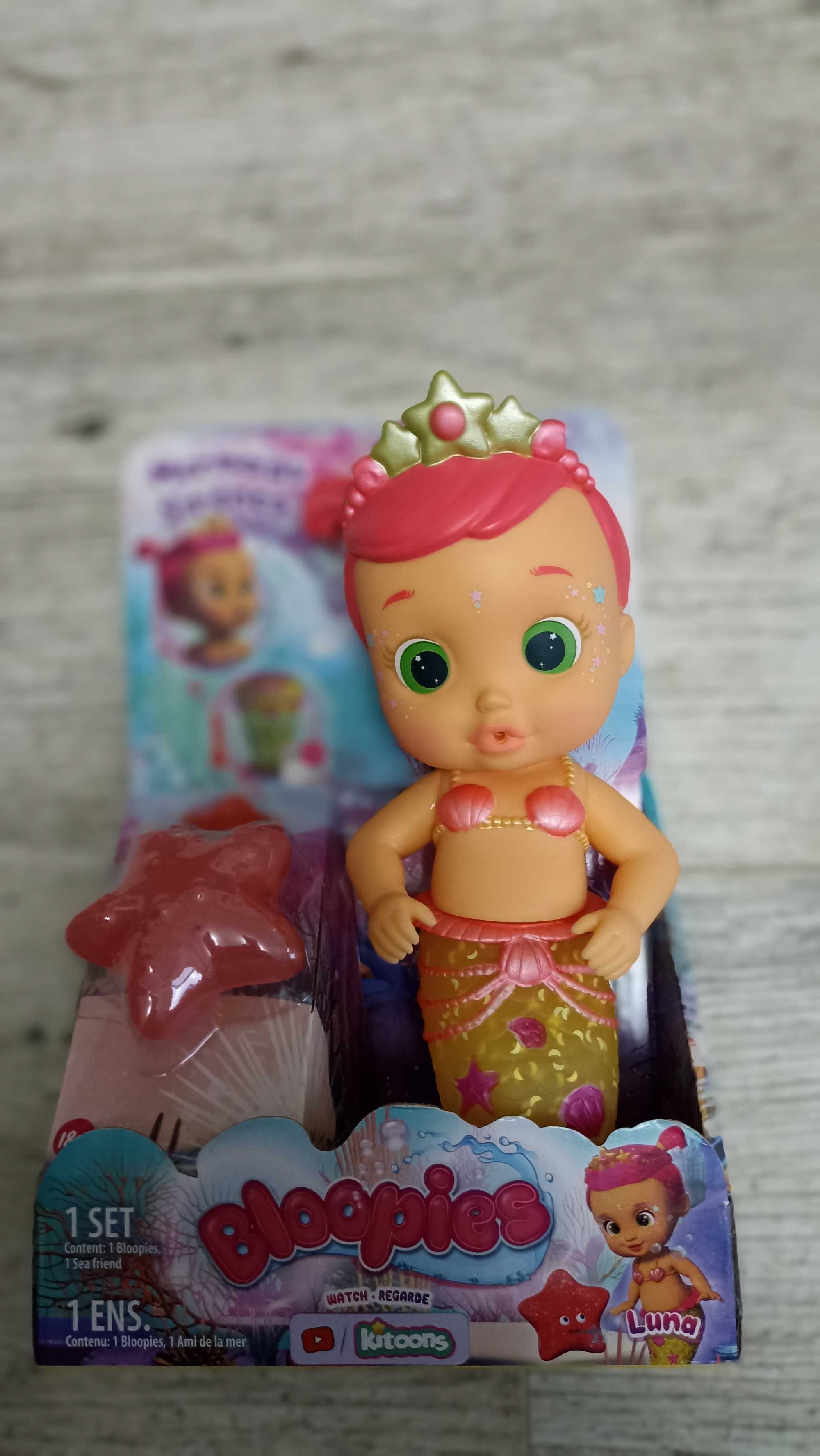 Лялькадля ванни Bloopies кукла для купания, брызгается