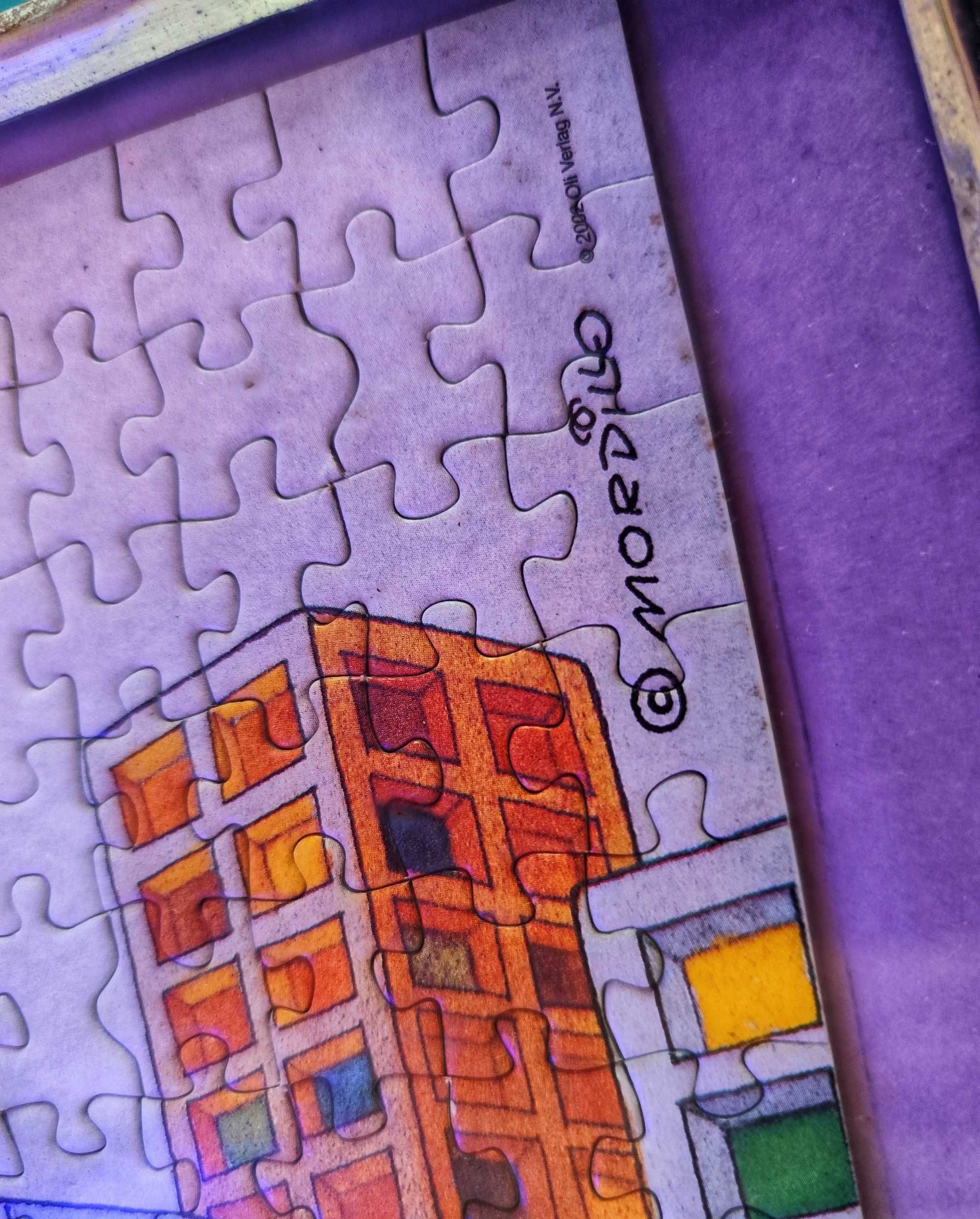 Puzzle Emoldurado Mordillo (2009) - Ilustração Original