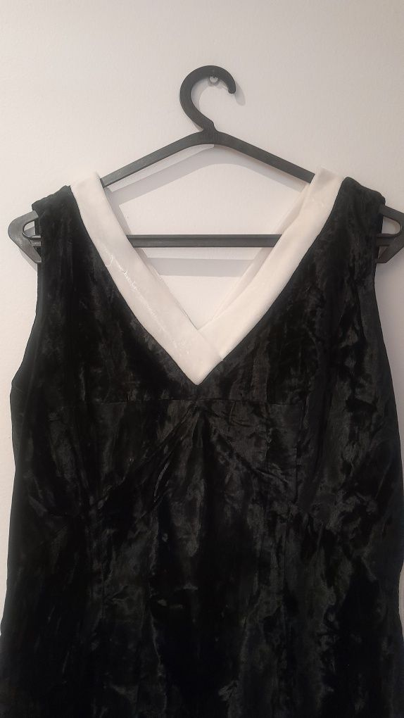 Vestido em veludo azul