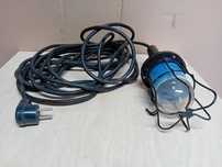 Lampa przenośna warsztatową z prl retro loft