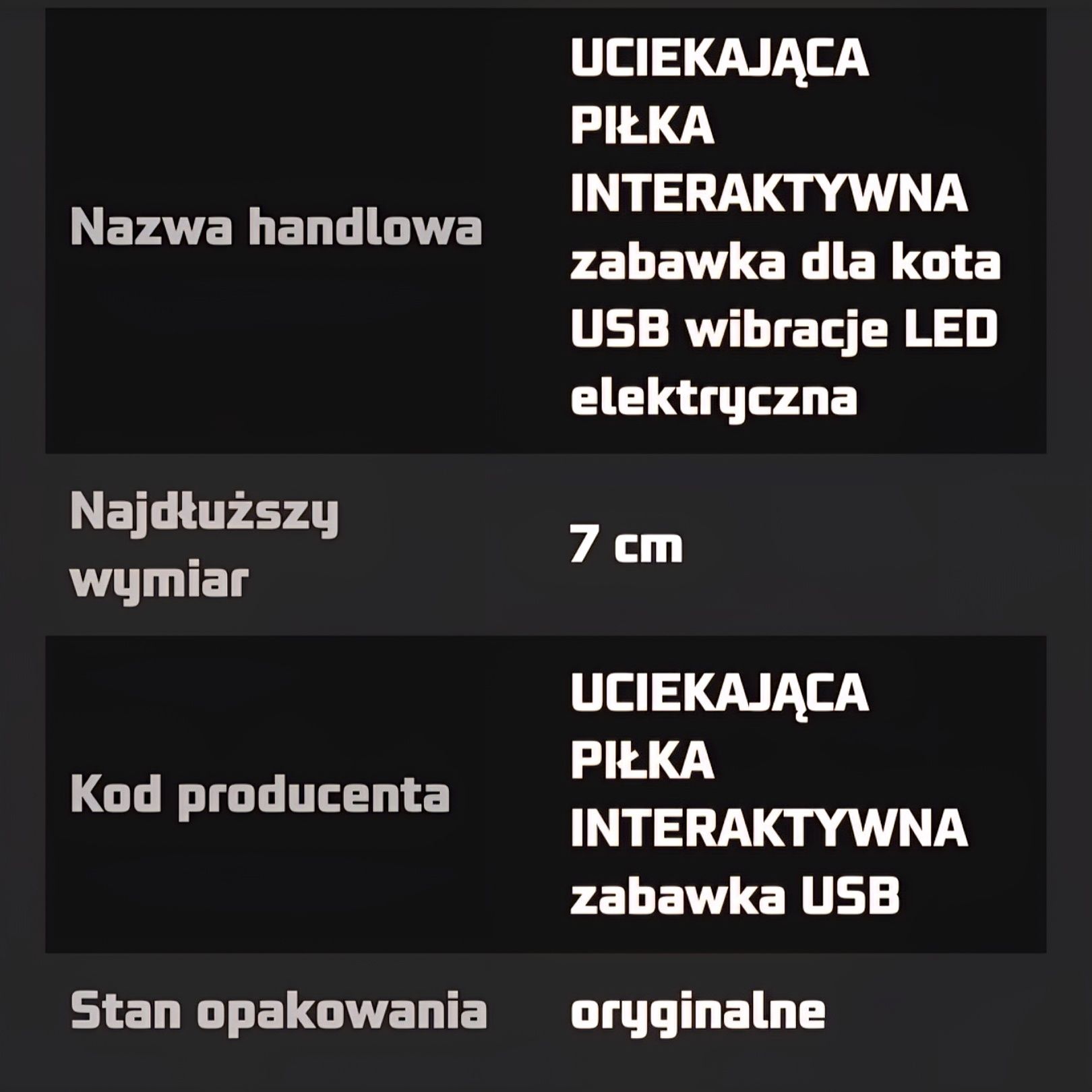 Zabawka interaktywna dla kota