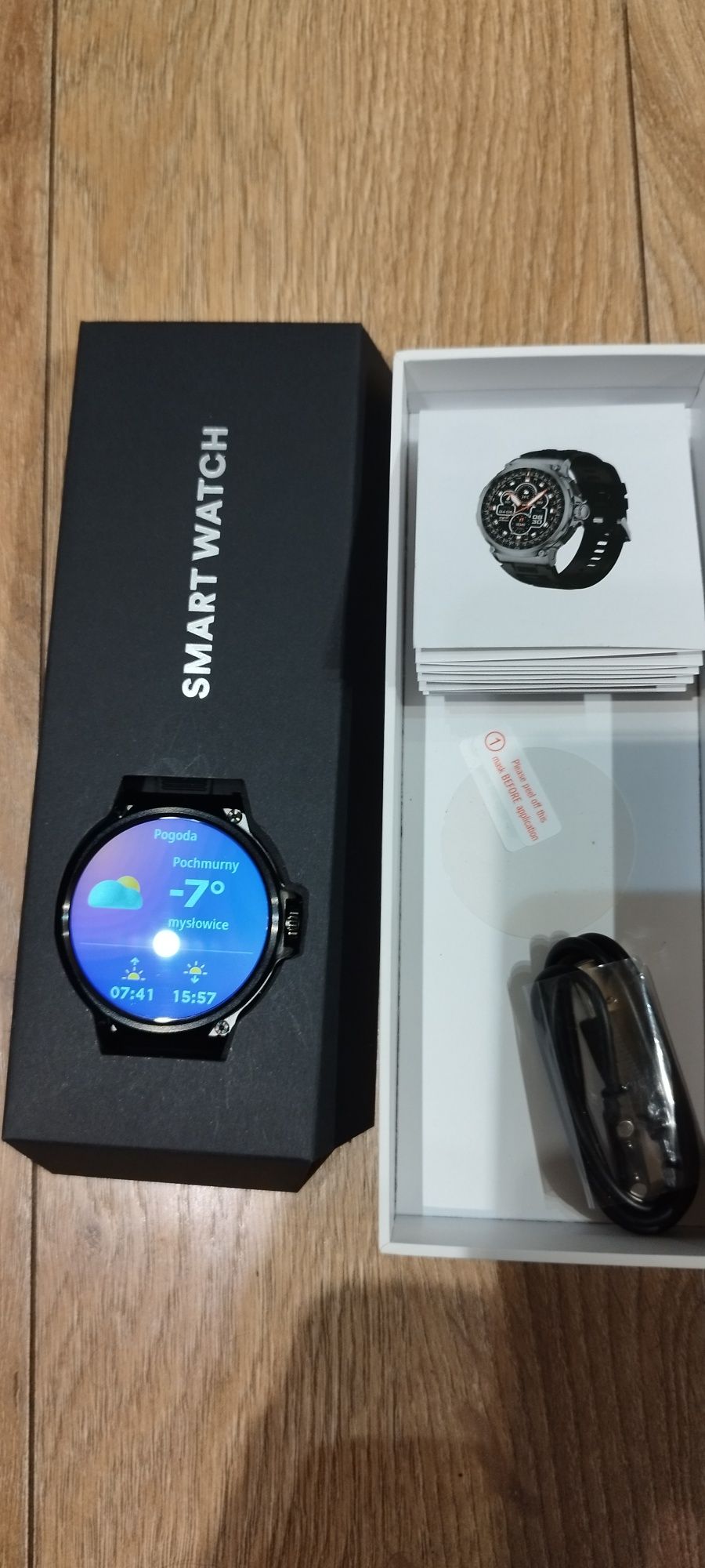 Smartwatch 1.85 cala Colmi V69 nowy bat folia gratis 710 mAh