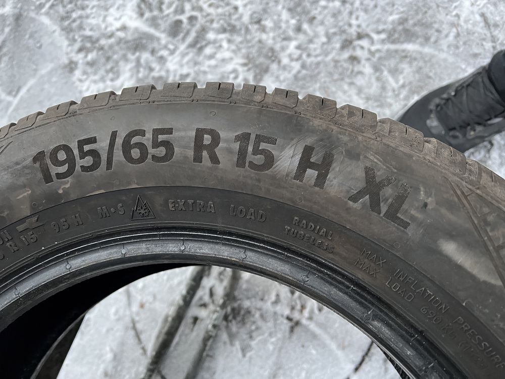 Резина пара всесизонка 195/65 R 15 Continental !!!6,5 mm!!!2020 рік!!!