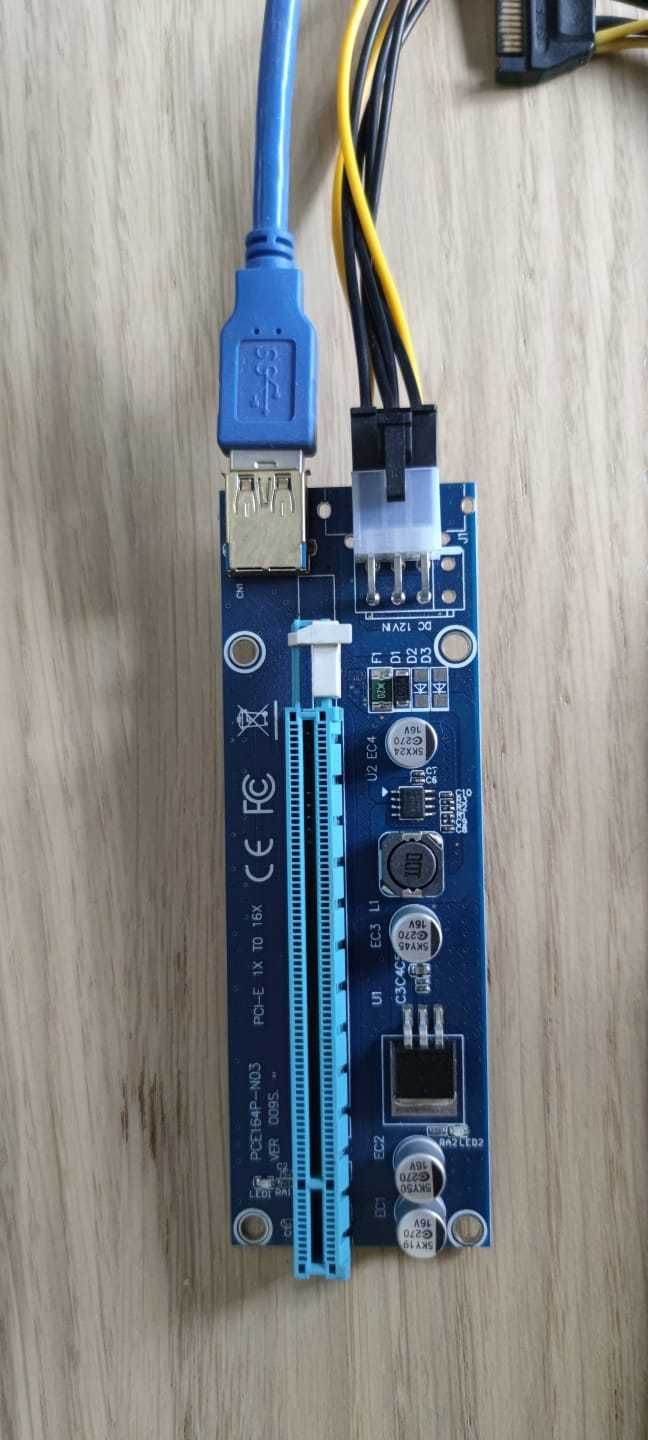 Riser 009S USB 3.0 PCI-E do komputera zestaw 10 sztuk