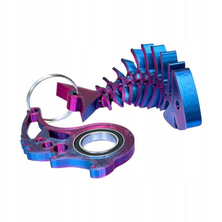 Keyspinner Keyrambit Flexi Ryba Zestaw Brelok Breloczek Do Kluczy Midn