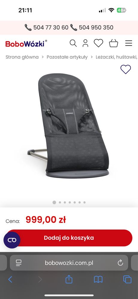 Bujak babybjorn siatka antracyt