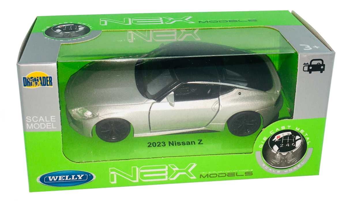 Nissan Z 2023 model Welly 1:34 srebrny