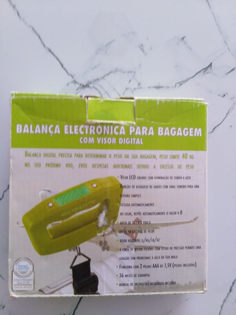 Balança a pilhas para pesar bagagem ou  outras coisas