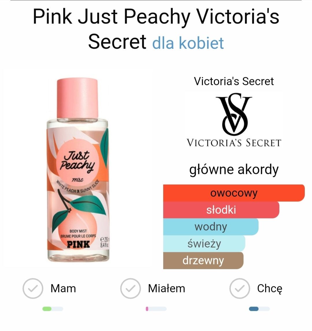 Victoria's Secret Just Peachy mgiełka do ciała