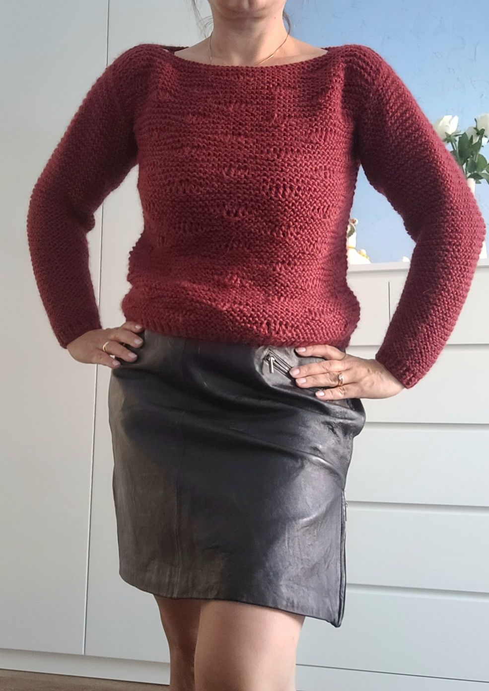 Sweter damski z moherem