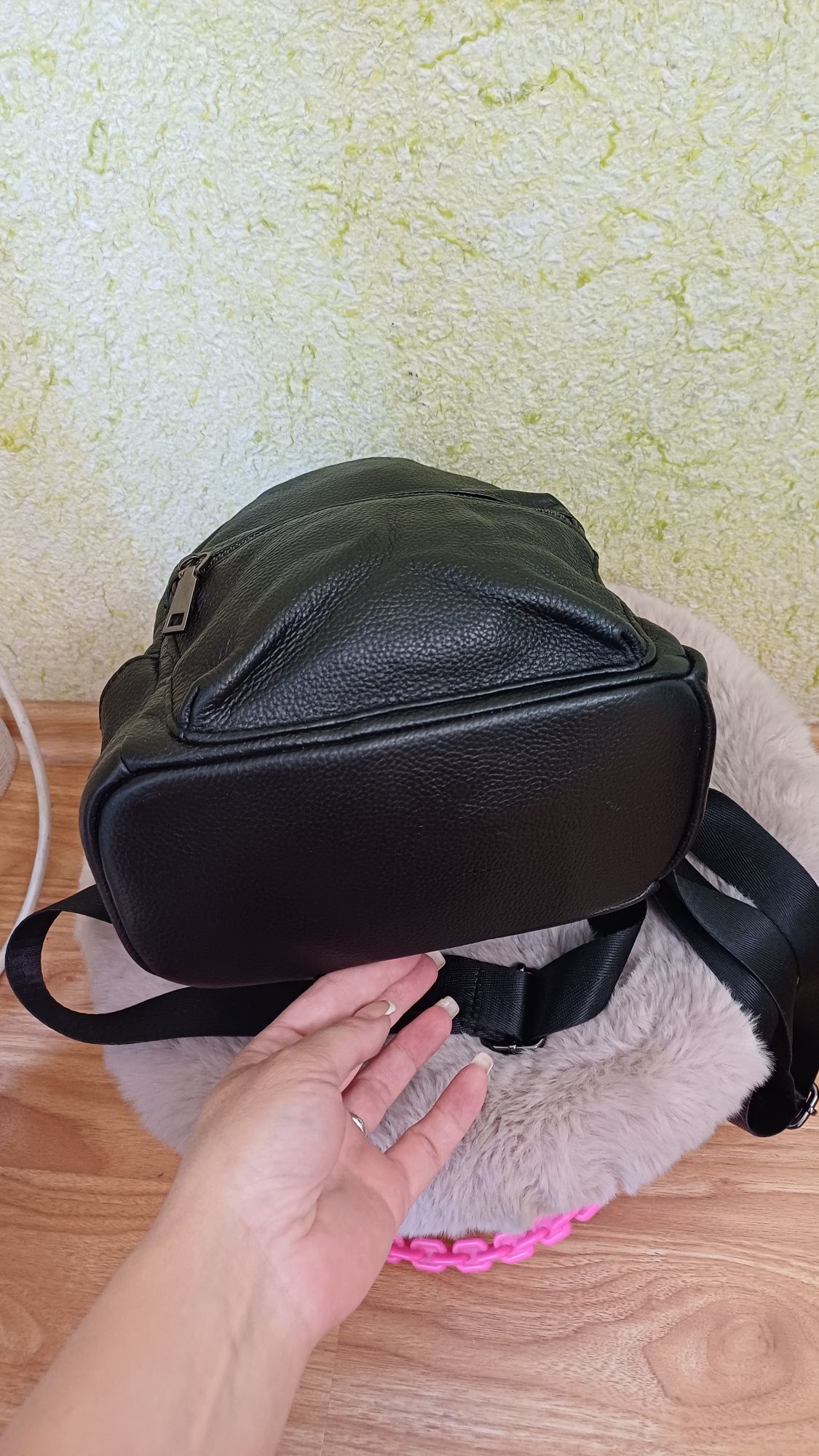 Сумка рюкзак женский кожаный натуральная кожа