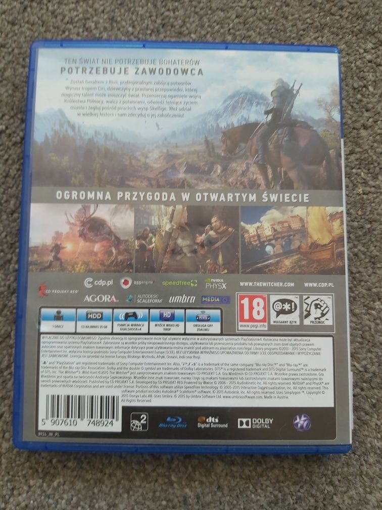 Wiedźmin III Dziki Gon ps4