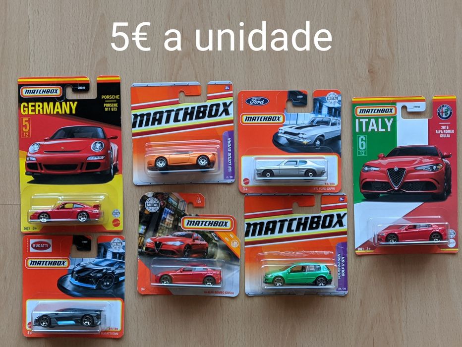 1:64 Matchbox, recentes e antigos