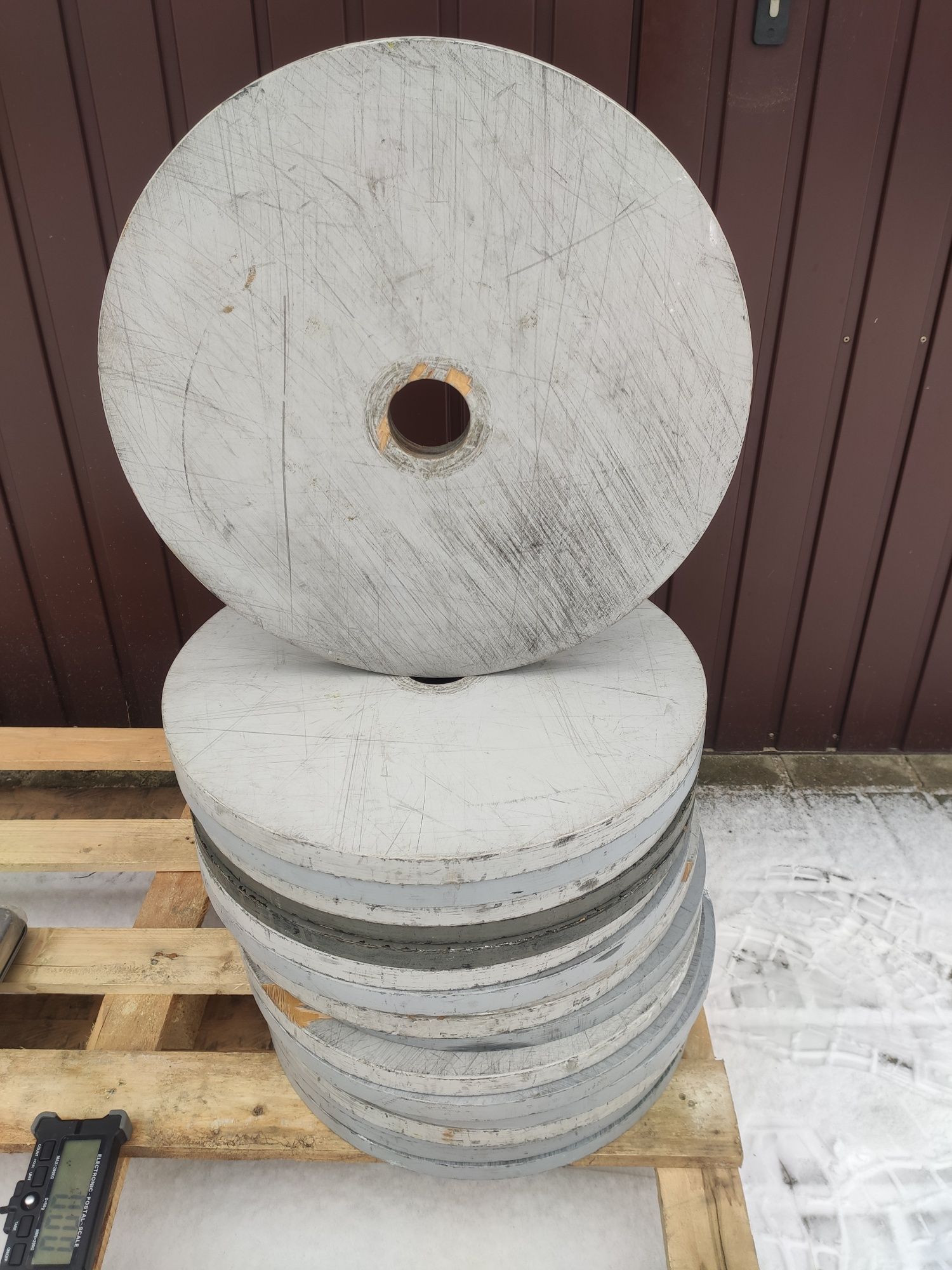 Drewniane talerze olimpijskie techniczne 2x2,5kg # wysyłka