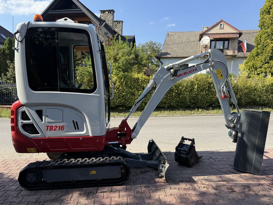 Minikoparka Takeuchi tb216 Powertilt z Niemiec full opcja 2 tony