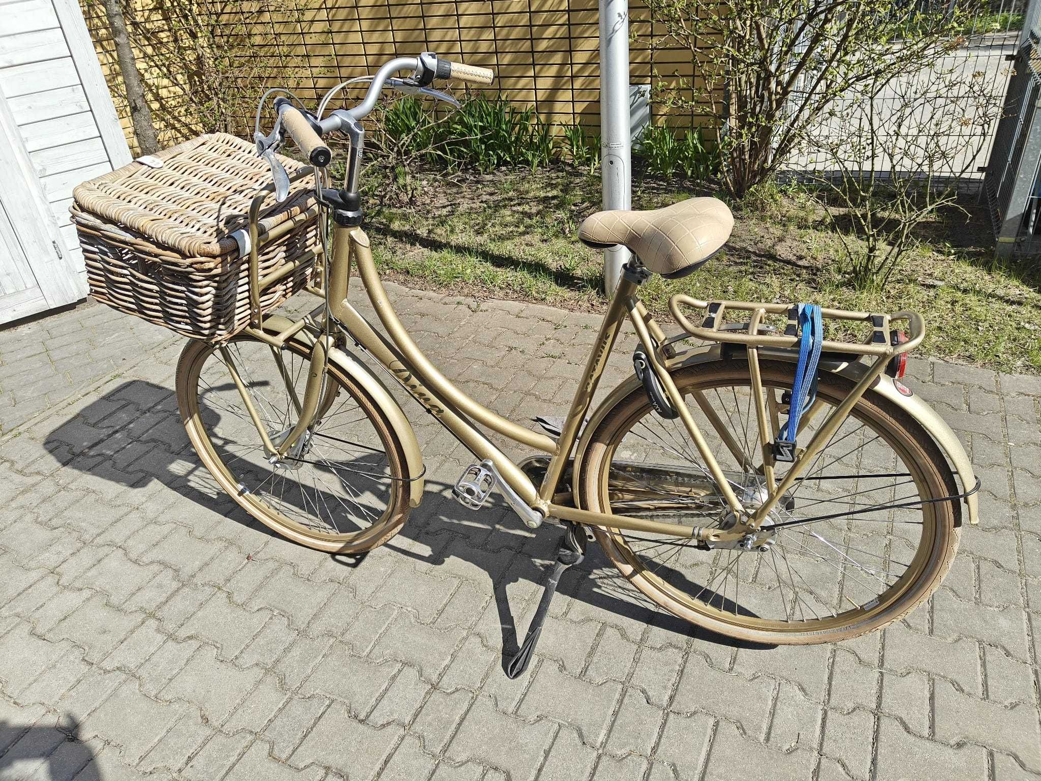 Rower miejski Batavus Diva rozmiar 56cm w jasnym słomkowym kolorze