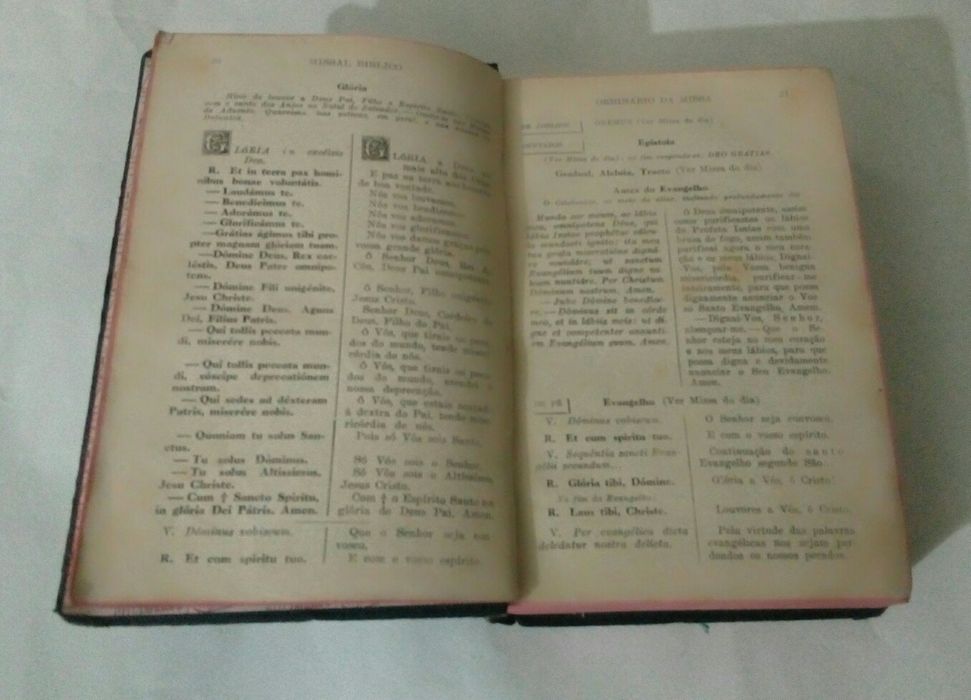 Antigo Missal Bíblico (1959) Difusora Bíblica Missionários Capuchinhos