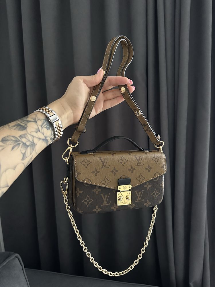 Сумка шкіряна Louis Vuitton Pochette Metis , лв, LV, Jacquemus, coach