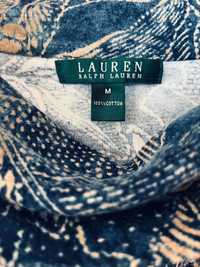 vestido aveludado Lauren Ralph Lauren