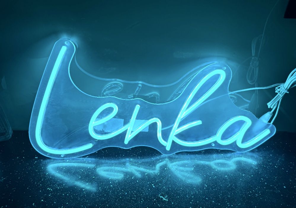 Promocja Neon z Wlasnym Imieniem Lub Dowolny Napis Reklama