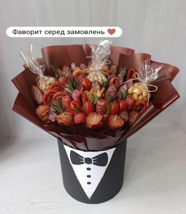 Смачний букет Південноукраїнськ , букет з цукерок/ковбасок, їстівний б