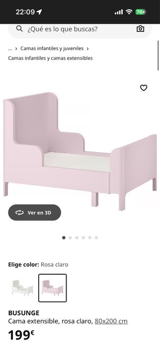Camas extensiveis / solteiro rosa , ikea