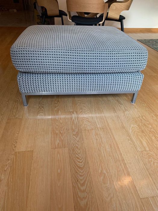 Pufa duża Ikea w geometryczny wzór